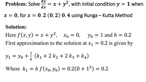 Runge Kutta Method Of Fourth Order Pptx