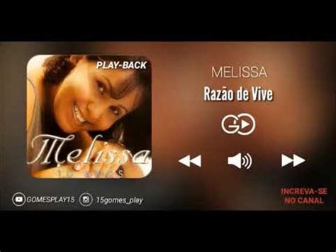 Melissa Raz O De Viver Playback Legendado Youtube