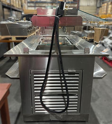 WASSERSTROM 64IN STAINLESS STEEL 4 WELL HOT FOOD BAR W SNEEZE GUARD Vision Equipment