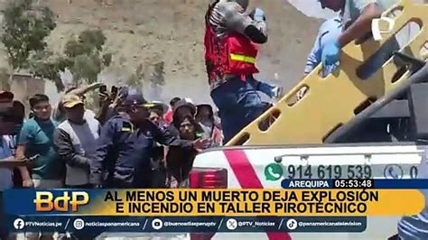 Arequipa Incendio En Taller De Pirot Cnicos Deja Un Muerto Y Cuatro