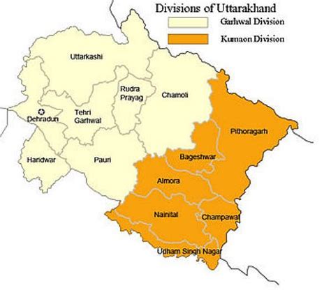 Garhwal Map Political Map Of Garhwal Garhwal Tourist Map
