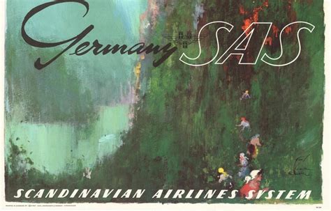 Otto Nielsen Germany By Sas Scandinavian Airlines System Original