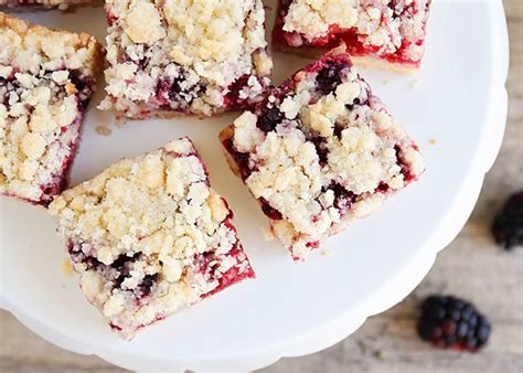 Easy To Make Blackberry Crumble Bars