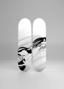 Flowers Triptych Skateboards Boom Art