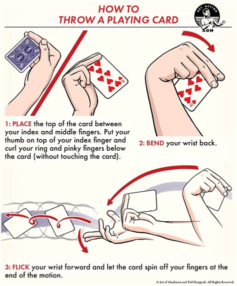 how to throw a playing card