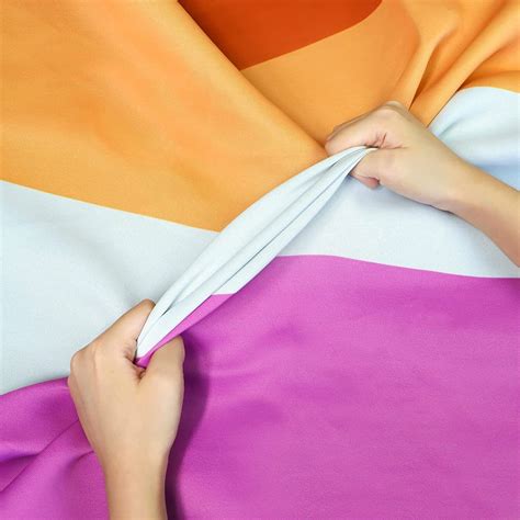 Anley Rip Proof Technology Double Sided 3 Ply Sunset Lesbian Pride Flag