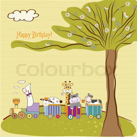 Happy Birthday Background Stock Vector Colourbox