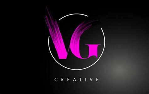 Pink VK Brush Stroke Letter Logo Design Pink Paint Logo Leters Icon