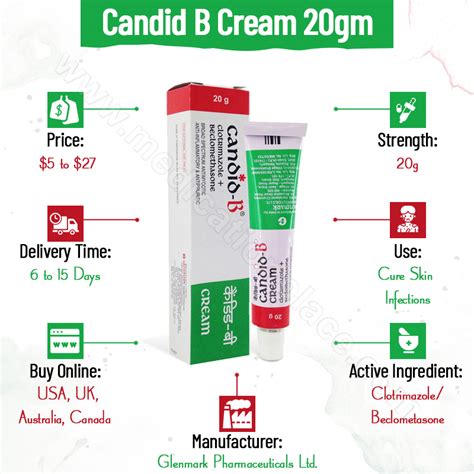 Buy Candid B Cream 20gm For Eczema Medicationplace