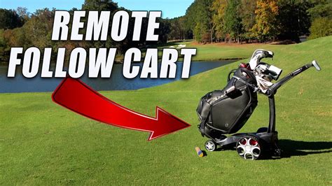 The Remote Control Golf Follow Cart From Stewart Golf Youtube