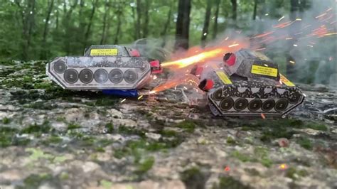 Epic Firework Tank Battle Youtube