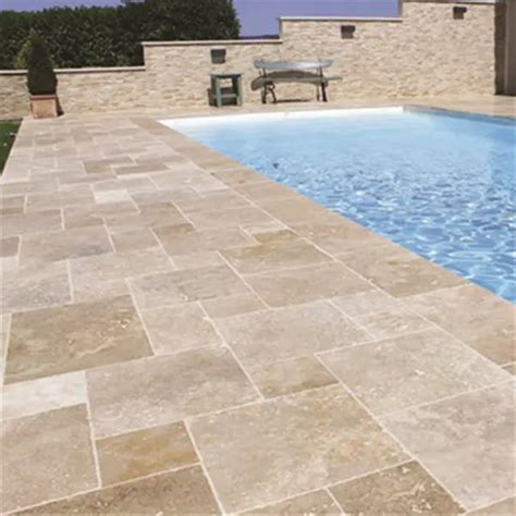 Carrelage Travertin Opus Mix Beige Er Choix P Cm Unit De