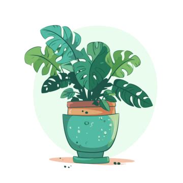 Clipart De Planta De Interior Ilustraci N De Dibujos Animados De Una