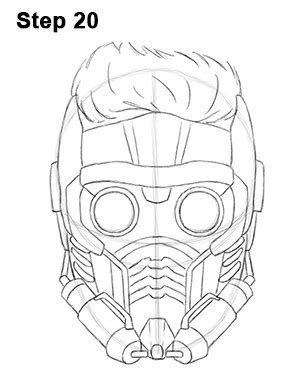 Star Lord Mask Template Pdf - PDF Template