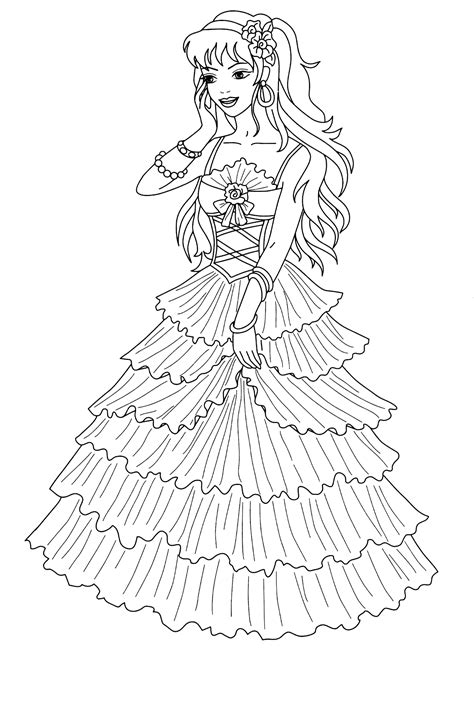 Isabela Encanto Coloring Page Printable Printable Templates