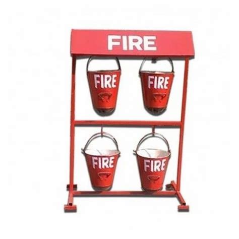 Fire Buckets With Stand At Rs Piece Fire Sand Bucket Stand In