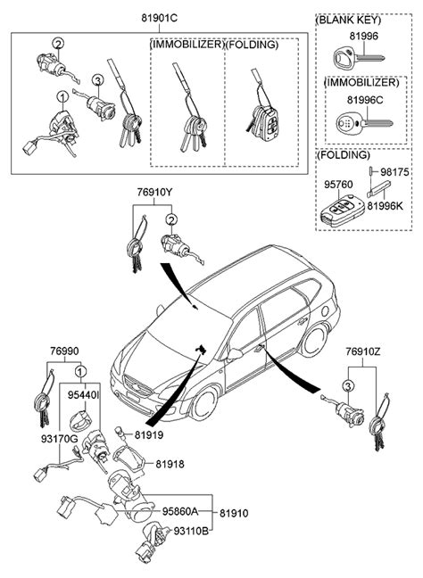 954051D010 Genuine Kia Antenna Coil Assembly Immobilizer