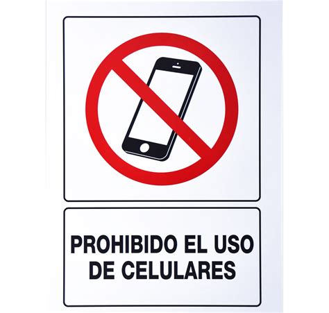 SeÑalamiento No Usar El Celular 30x40 Meida Shop