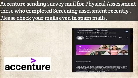 Accenture Sending Survey Mail For Physical Assessment Those Who