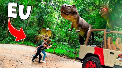 Dinossauros Atacaram No Parque Dos Dinossauros Da Vida Real Youtube