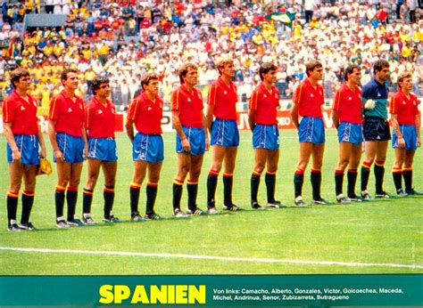 Equipos De FÚtbol EspaÑa Selección 1982 1990