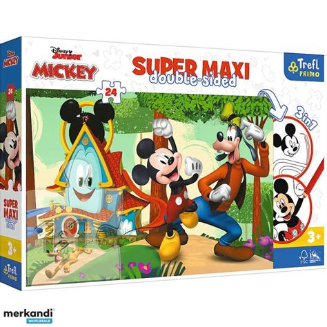 Mickey Mouse Primo Super Maxi Puzzle Piese I De Colorat Germania