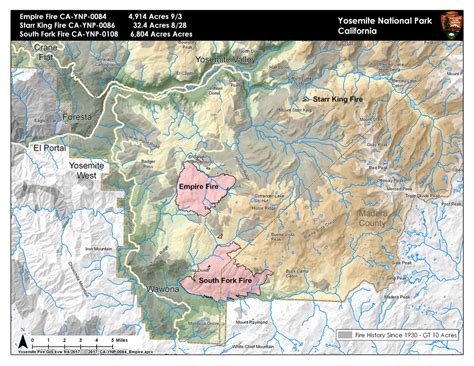 Fire Updates September 5 2017 Yosemite National Park Us National