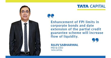 Tata Capital On Linkedin Rajiv Sabharwal Md And Ceo Tata Capital
