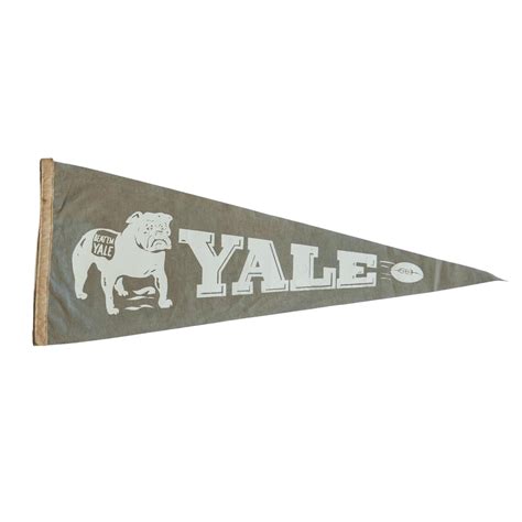 Vintage Yale Felt Flag Pennant | Chairish