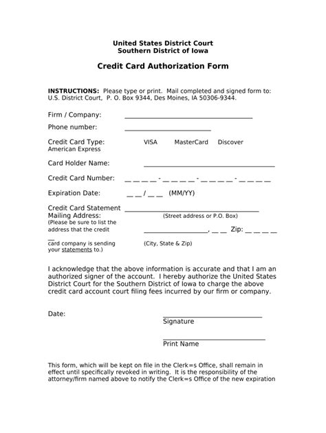 Iowa Authorization Doc Template PdfFiller