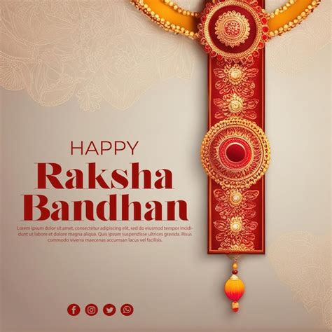 Premium Psd Raksha Bandhan Celebration Template