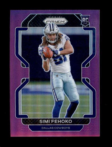 SIMI FEHOKO 2021 PANINI PRIZM 371 ROOKIE PURPLE PRIZMS RC 084 125