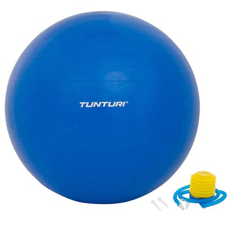 Gymball Yoga Ball Pilates Ball Fitness Ball With Pump Blue Tunturi New Fitness Bv