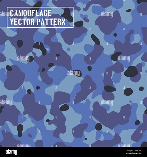 Navy Camouflage Pattern Stock Vector Image Art Alamy