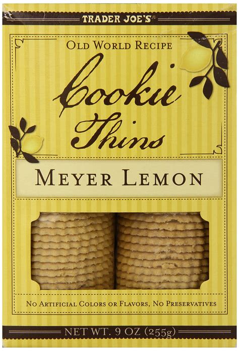 Amazon Trader Joe S Meyer Lemon Cookie Thins Pack Of Grocery