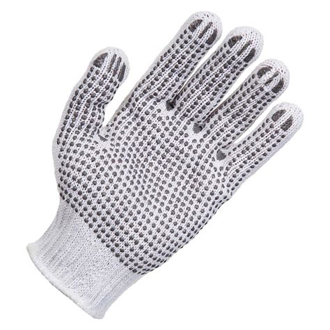 KNITTED POLYCOTTON GLOVE WITH SINGLE SIDED PVC DOTS MediPrompt