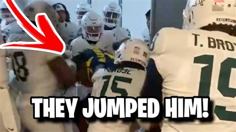 Michigan State Players Jumped Michigan Player After The Game This Is