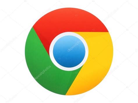 Google Chrome logo printed on paper on white background – Stock ...