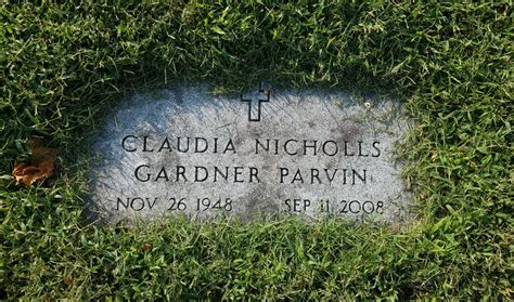 Claudia Nicholls Gardener Parvin 1948 2008 Find A Grave Memorial