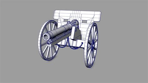 3d model cannon