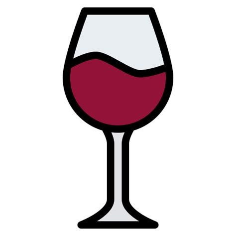 Wine Glass Iconixar Lineal Color Icon