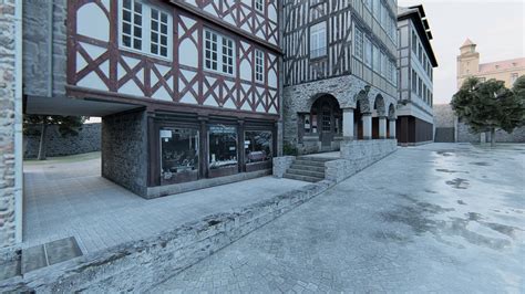 Old European City - 3D Model by AlphaGroup