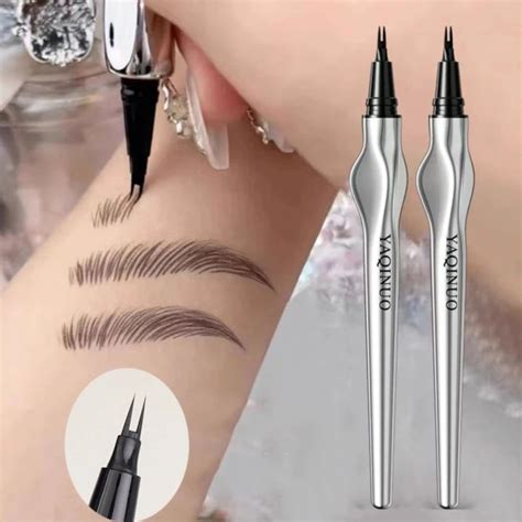 Dorisna 2 Forks Wild Eyebrow Pencil Long Lasting Easy To Grip Eyebrow