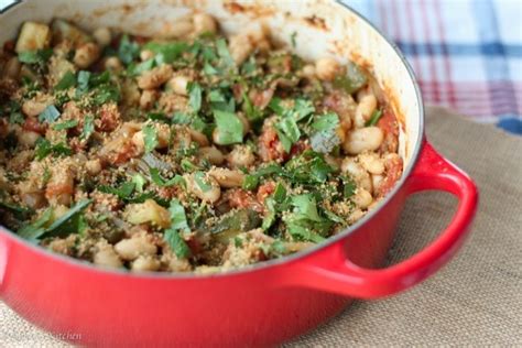 Vegan Cassoulet Recipe With White Beans And Garlic Breadcrumbs