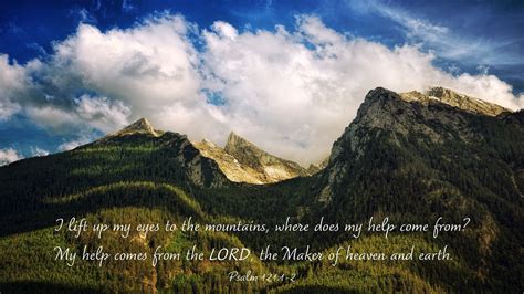 Scripture Print I Lift Up My Eyes To The Mountains Psalm Etsy