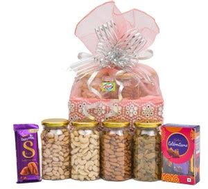 Vt Real Nutri Dry Fruit Nut Chocolate Silkgift Hamper Basket Box Pack