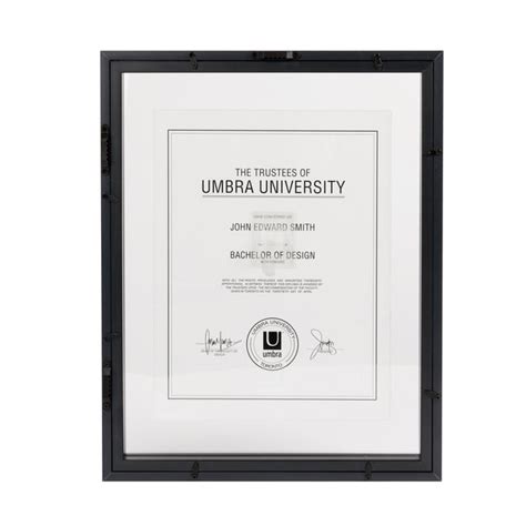 11x14 Document Frame Sophisticated And Modern Umbra Canada