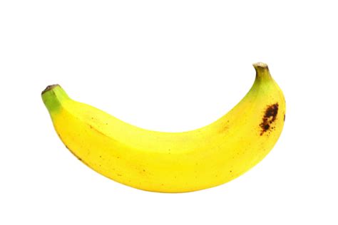 Ripe Banana Isolated On White Background Snack Sweet Juicy PNG