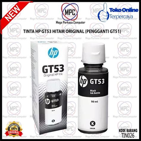 Jual Tinta Hp Gt Black Original Pengganti Gt Di Lapak Mega Perkasa