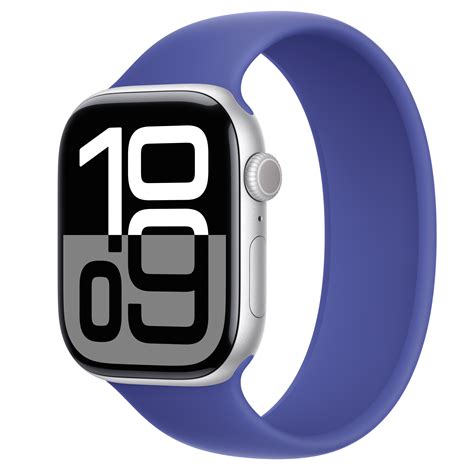 Buy Apple Watch Series 10 Gps Cellular 46mm Silver Aluminum Case With Ultramarine Solo Loop